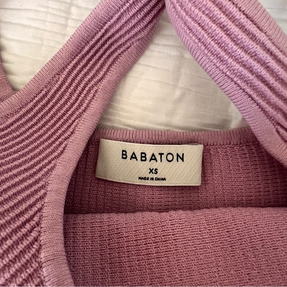 Aritzia Babaton Wilfred Free cropped tops bundle (2) XS red pink - Picture 8 of 14